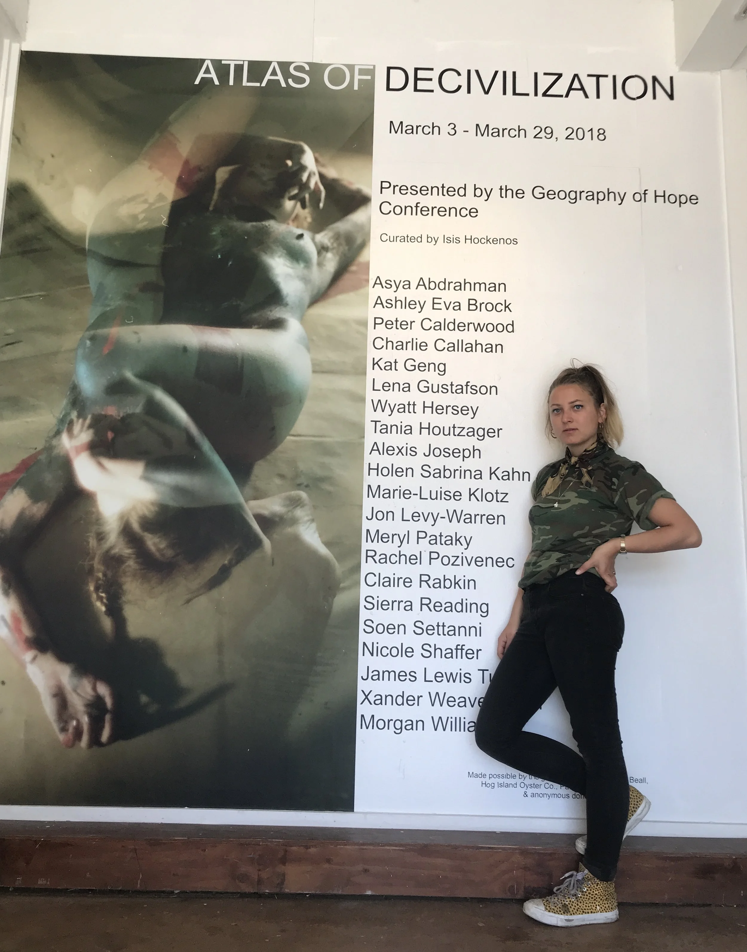 Atlas of Decivilization (curator) • Toby's Feed Barn Gallery • Pt. Reyes Station, CA • (Photo a collaboration with Soen Settani) • 2018