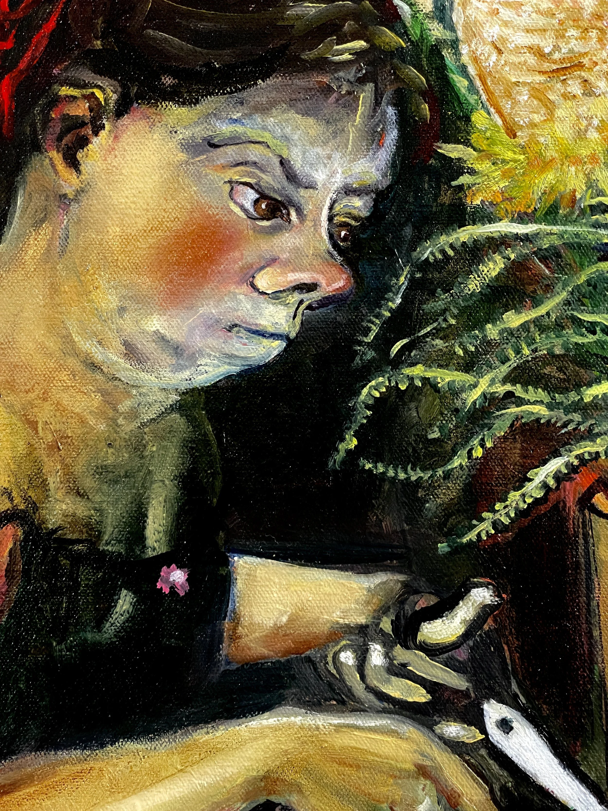 "Banksia Hookeriana" (detail) · oil on canvas · 24 x 18 inches · 2023