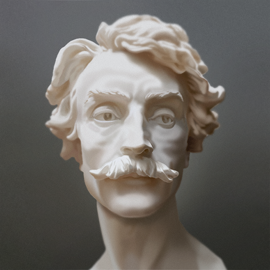 Bust of Jean-Léon Gérôme by Jean Baptiste Carpeaux