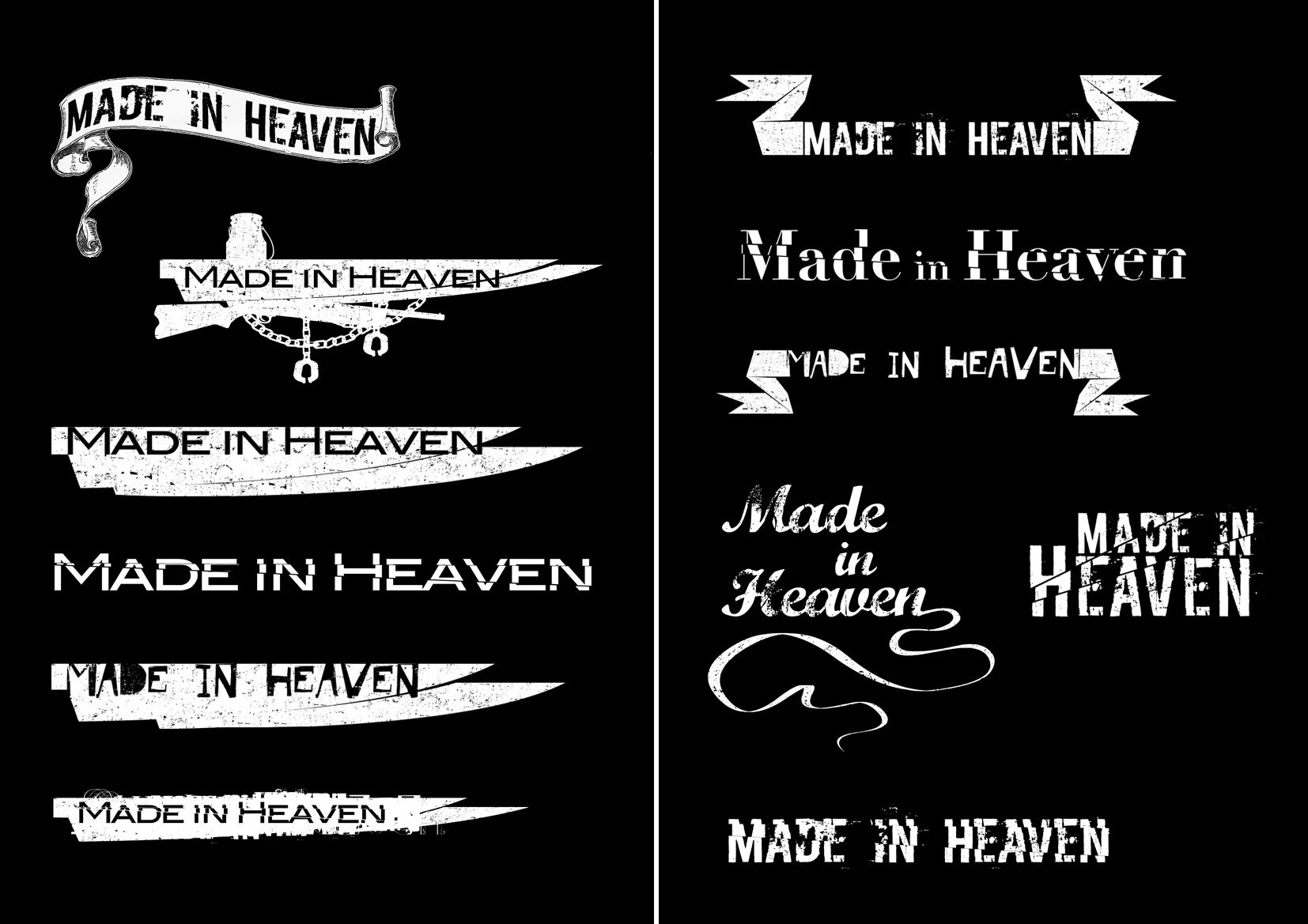 Early logo design options