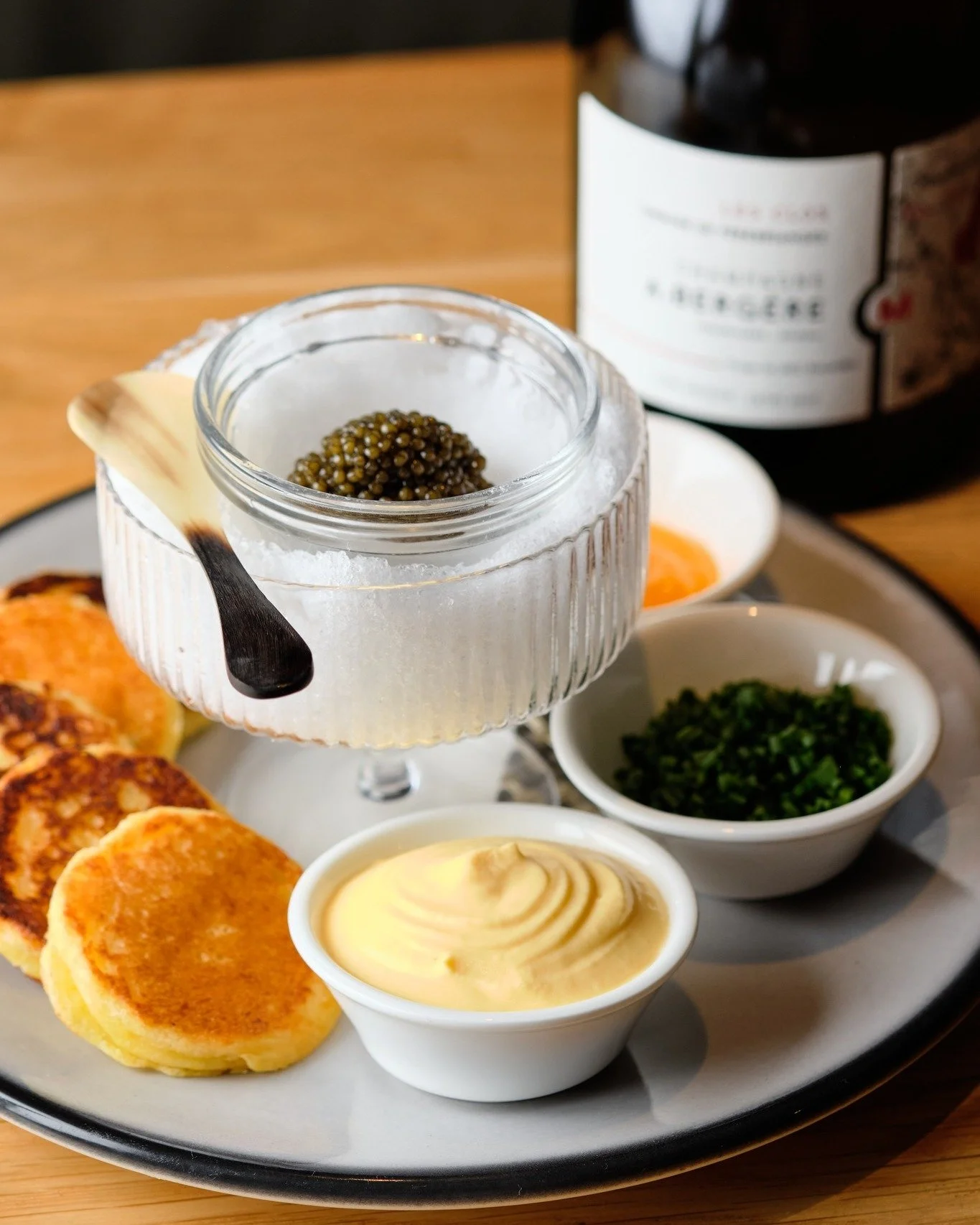 A pairing worth celebrating. Caviar, wine and the company that makes the evening special. Happy Valentine&rsquo;s Day from all of us at Aria. ❤️🍷