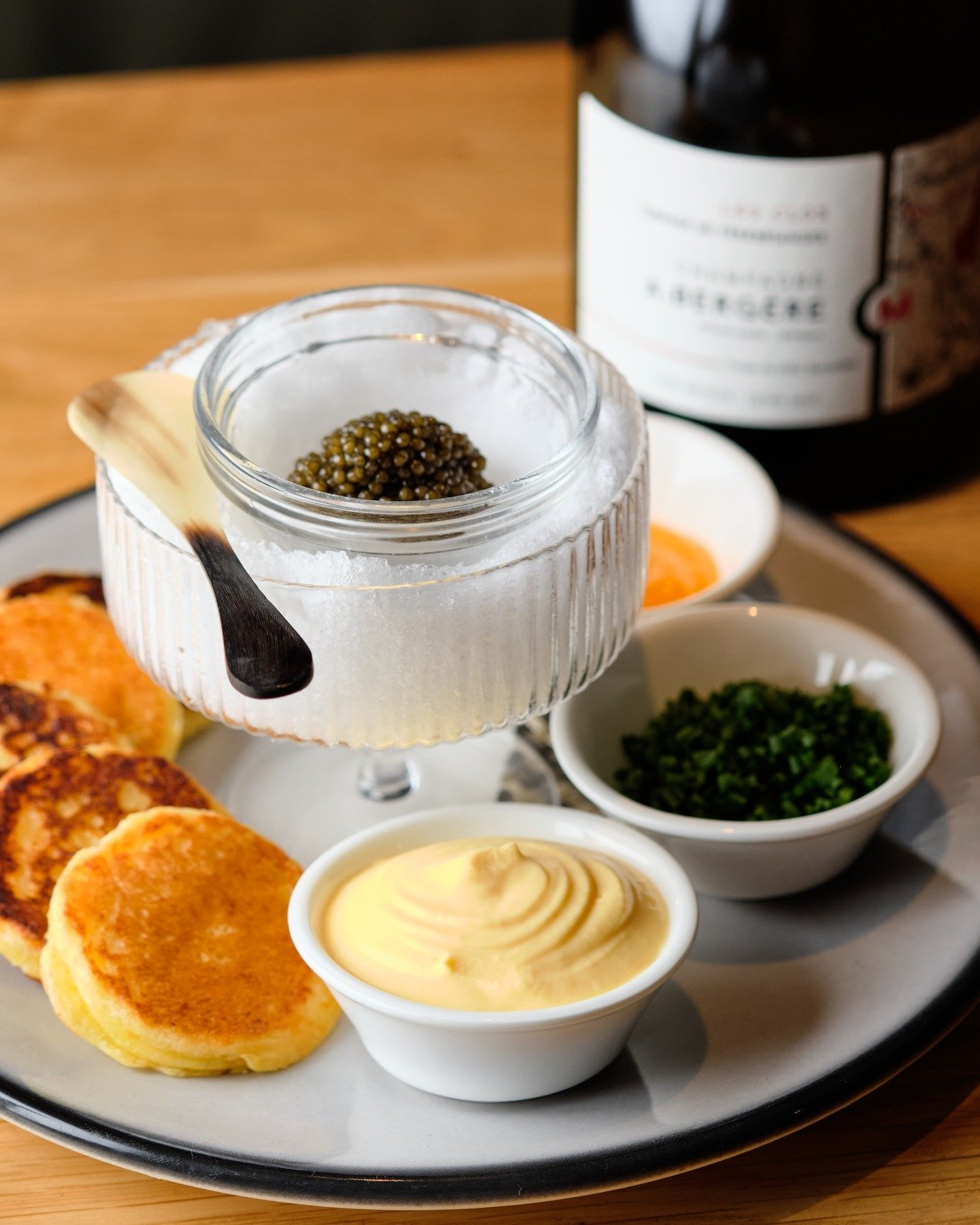 A pairing worth celebrating. Caviar, wine and the company that makes the evening special. Happy Valentine&rsquo;s Day from all of us at Aria. ❤️🍷