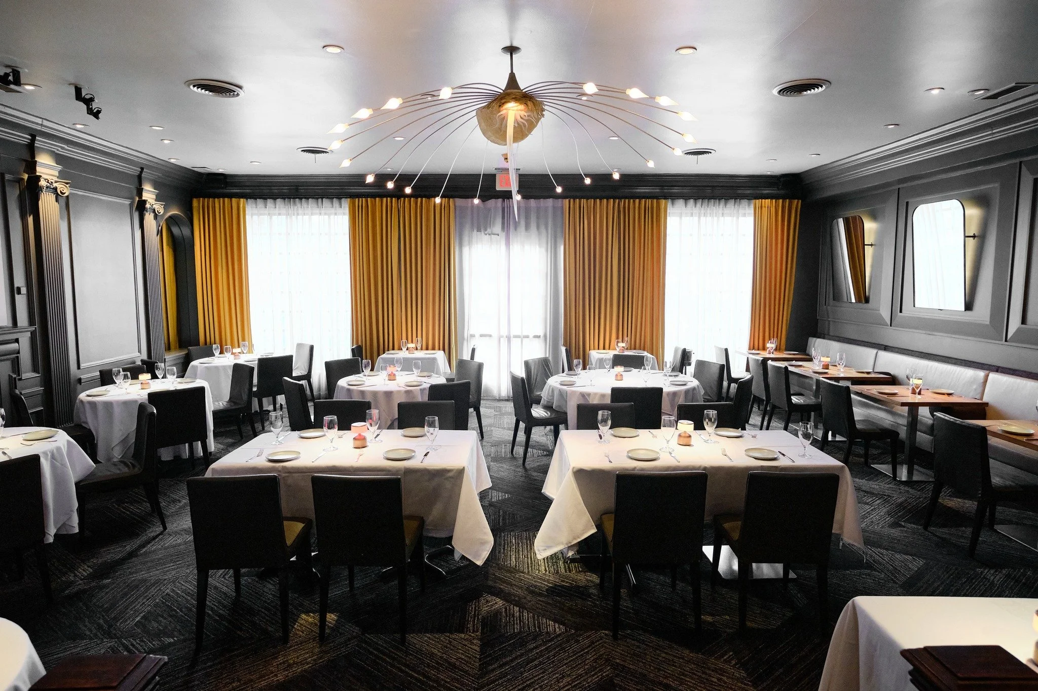 The team arrives hours early to set the tables, polish the flatware, discuss the night's menu and make sure everything is perfect before our guests arrive. Just like you would do if you were hosting at home.