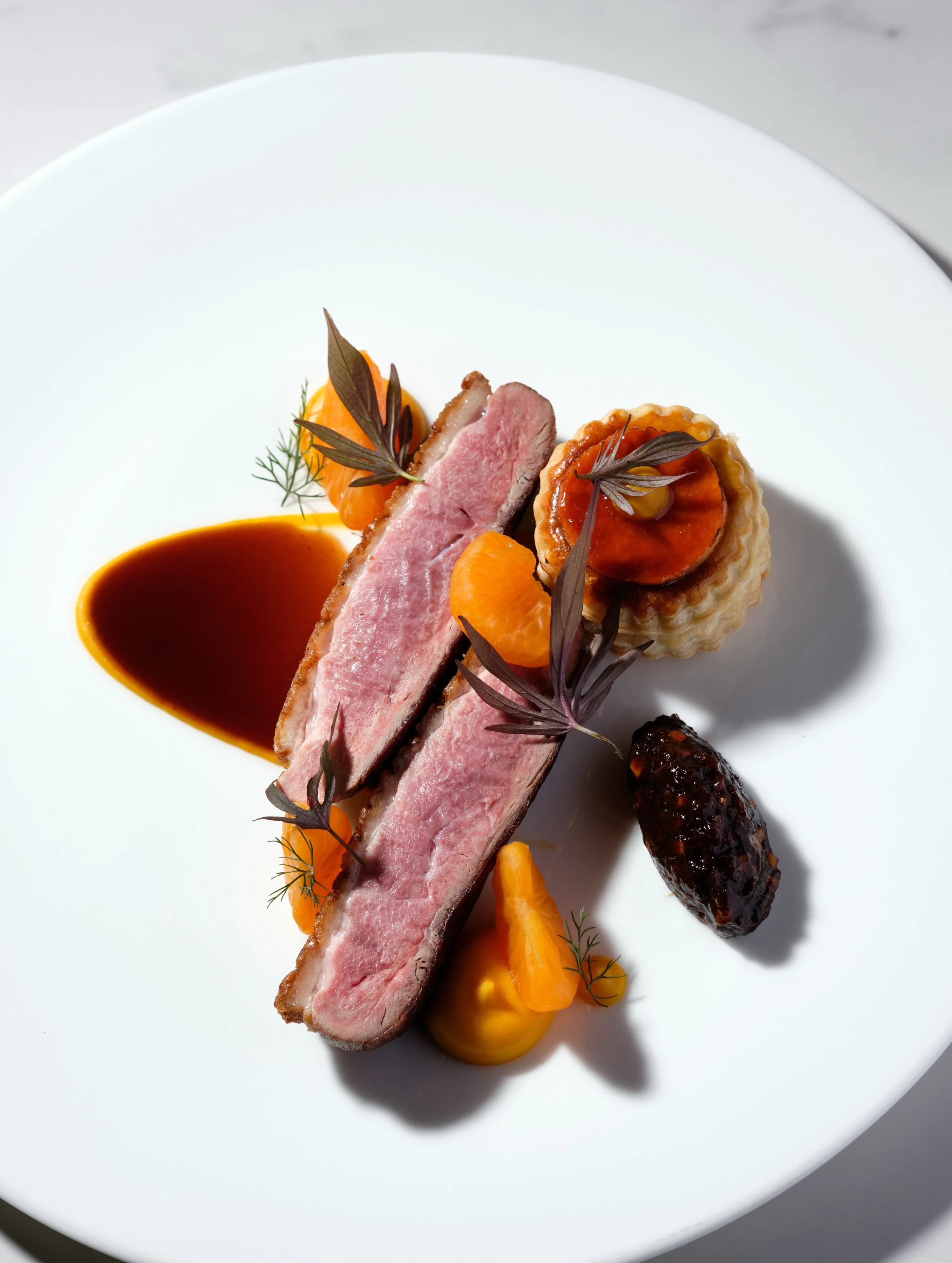 The only trick may be choosing dessert.

Through Saturday, Oct. 31, Aria is offering a special four-course Halloween week menu from Executive Chef Austin Goetzman, featuring sweet potato and rye brioche, choux farci, brown butter-braised halibut or d