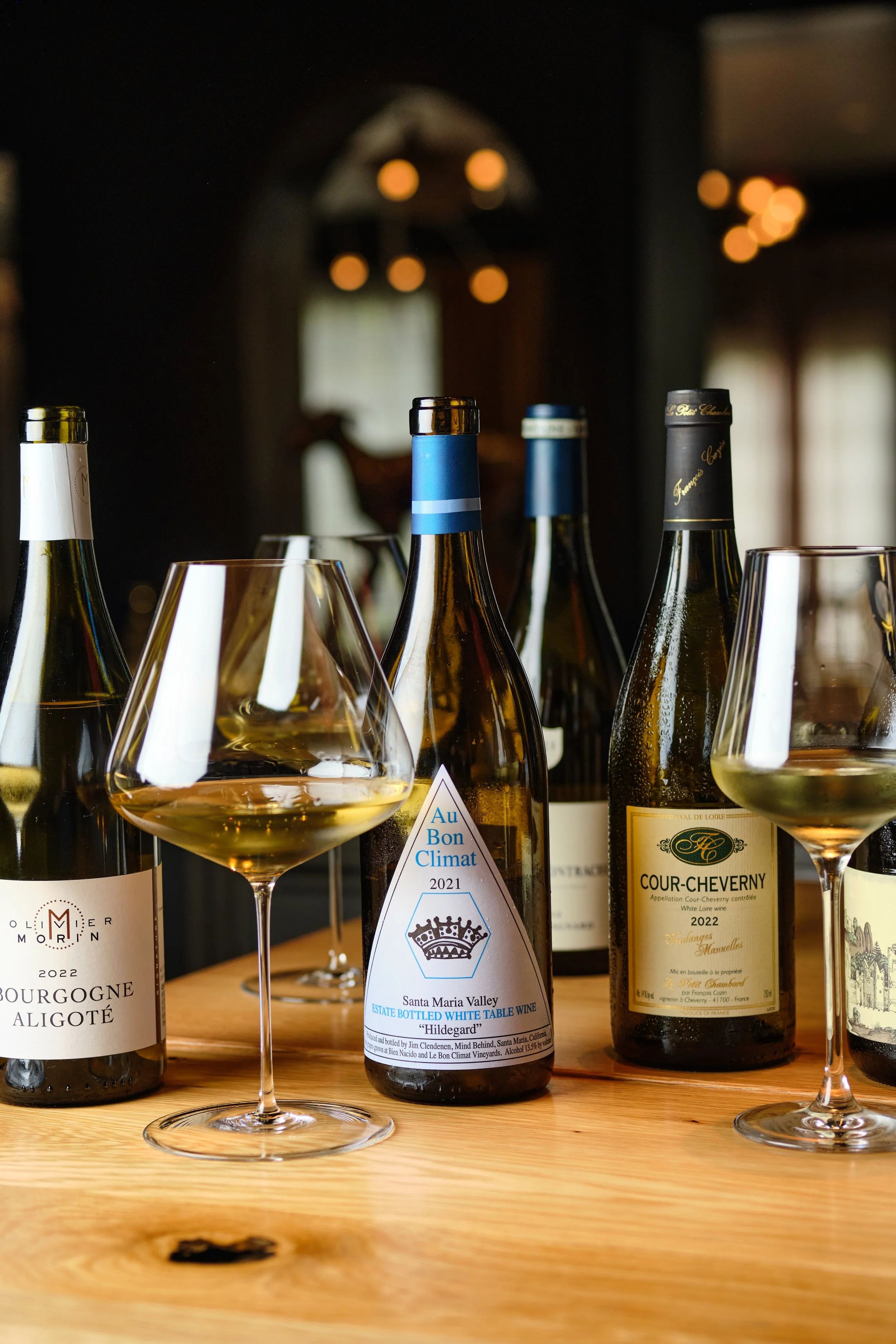 Selection of wines by the glass at Aria, Buckhead