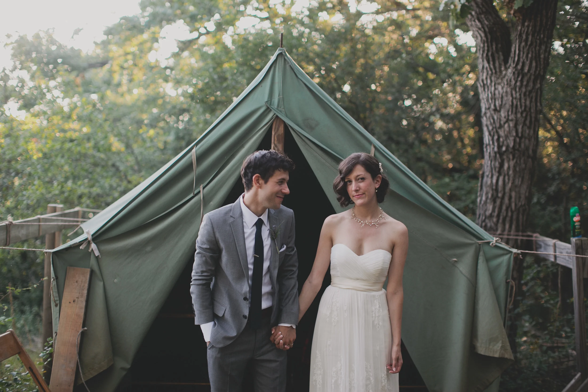 whitney + josh's camp wandawega wedding