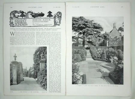 The February 22, 1930 issue of Country Life that featured Hidcote. Source: rostronandedwards.com