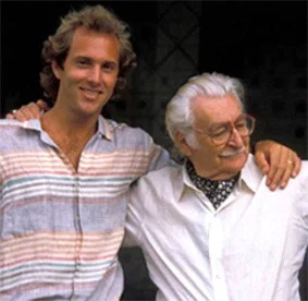A younger Raymond Jungles, author of The Cultivated Garden , with mentor Roberto Burle Marx. Source: Naples Botanical Garden.