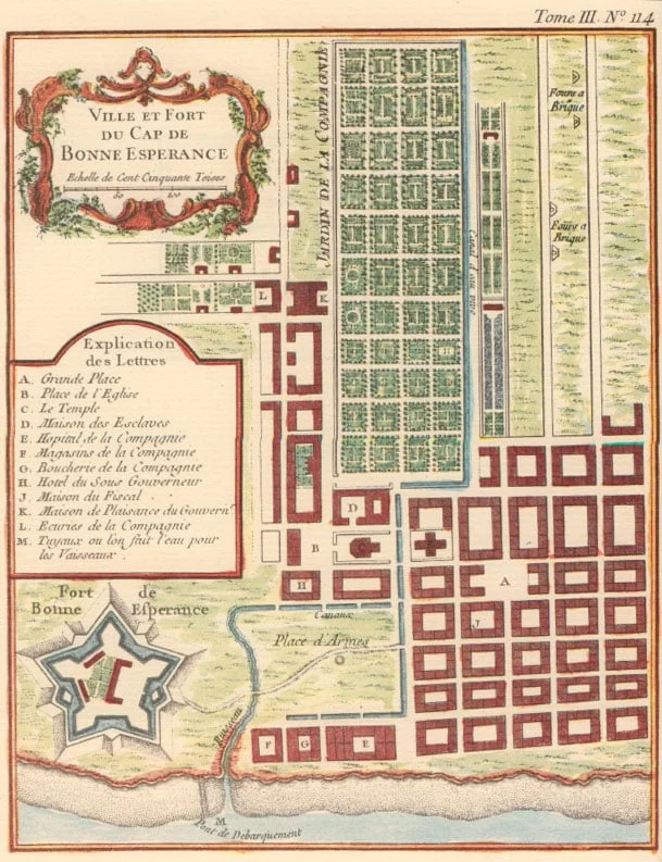 An early lay out for the garden.