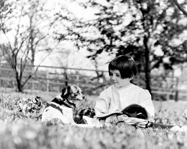 Rachel Carson as a child playing on her family farm. Her access to nature at an early age sparked a life long interest in the inter-dependency of all living things. Source: Linda Leer Witness for Nature .