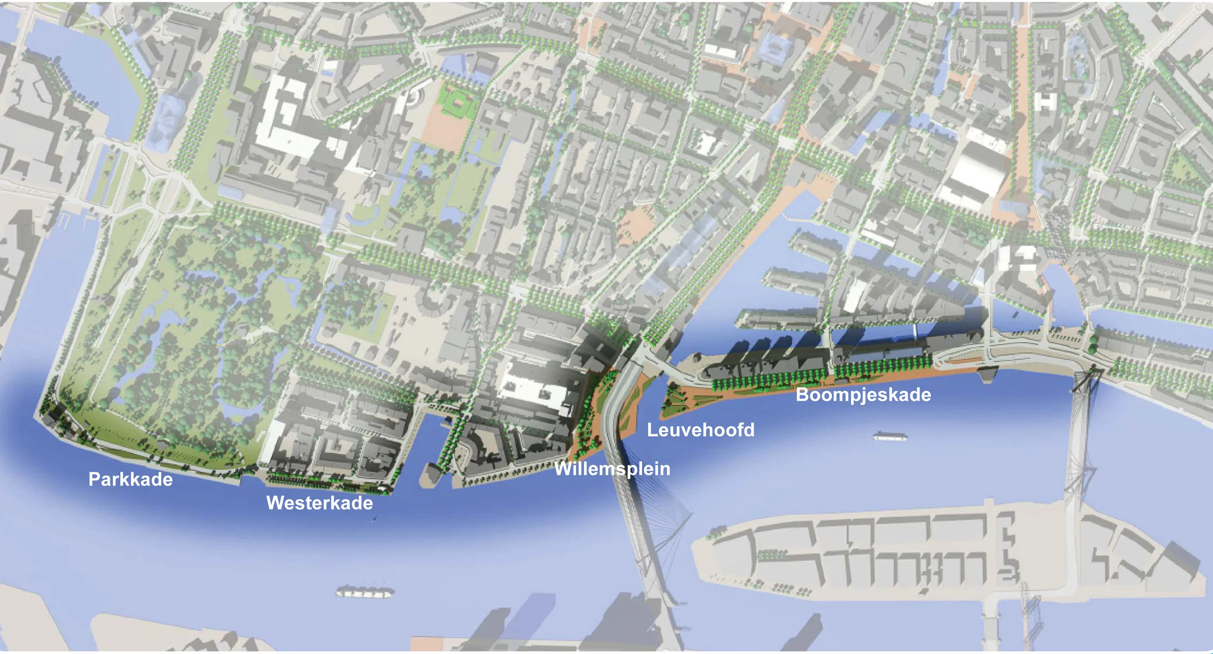 Waterfront Rotterdam plan. Source: Biennal 2012