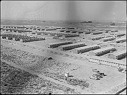 Minidoka War Relocation Center as seen in 1943. Kubota and his family were interned there in the 1940's. The site is now a National Historic Site.