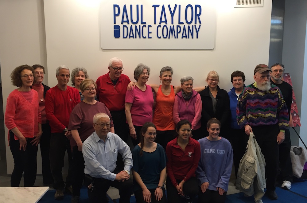 DAPpers, Dancing with Parkinson's and Brown dancers at the Paul Taylor Studio.