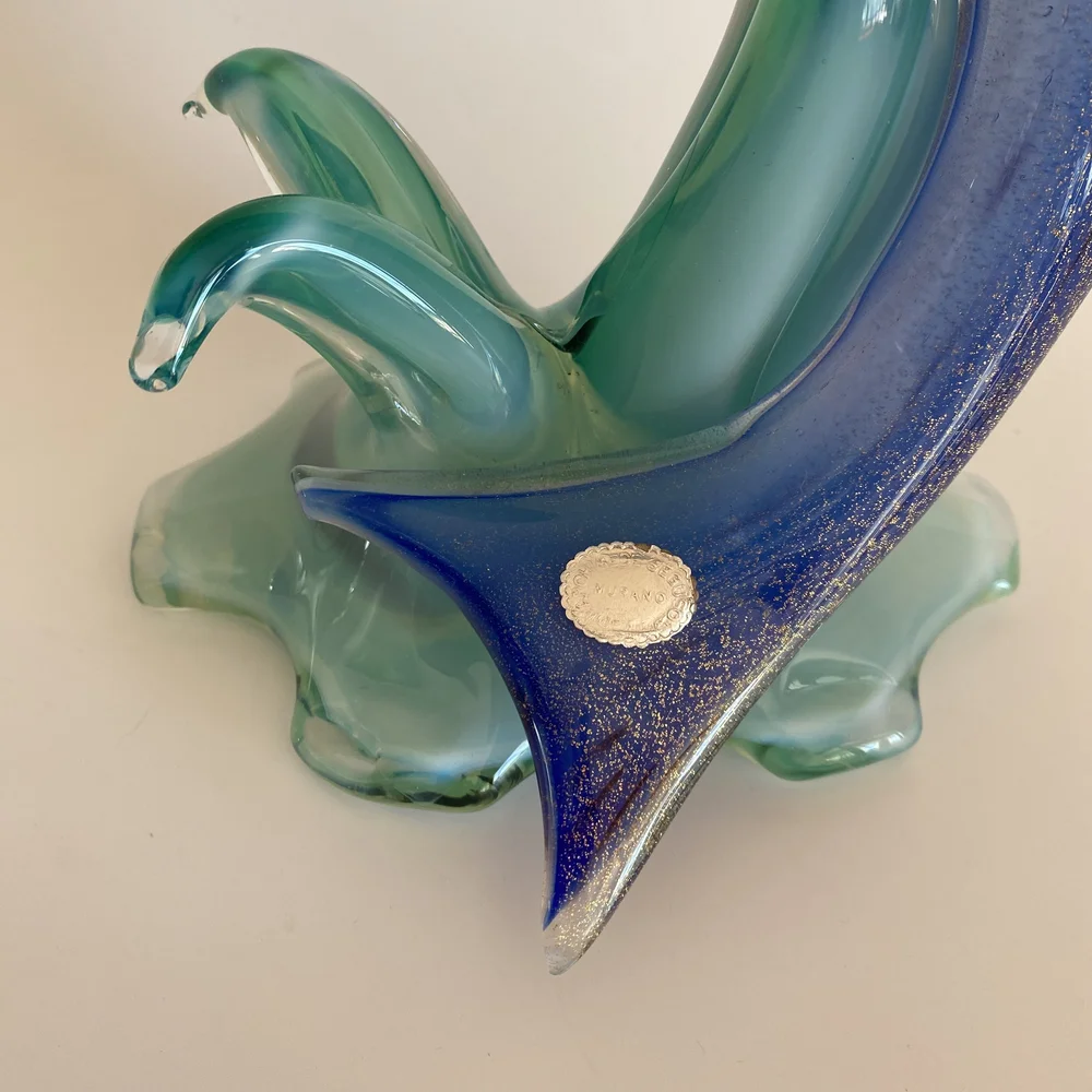 MURANO ARCHIMEDE SEGUSO ムラノ ブルー グラス MURANO