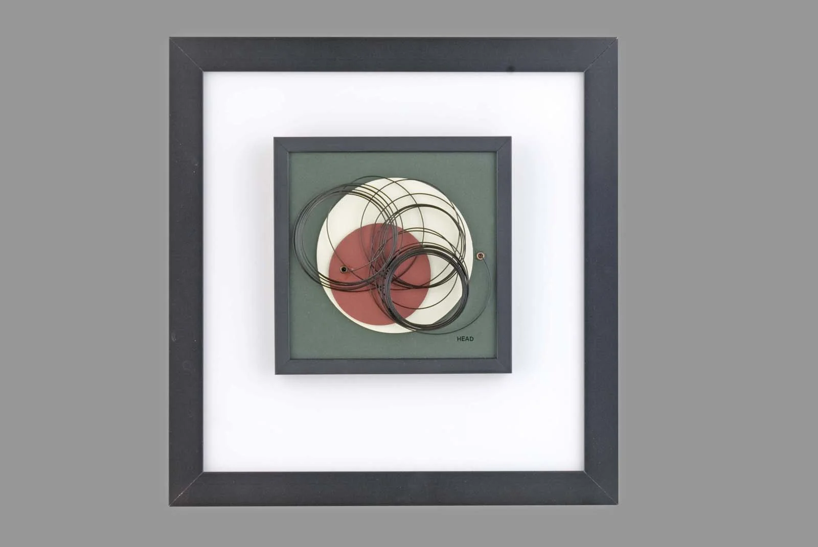 Study 4, 12"x 12", wood, wire, paint, sintra PVC, 2005