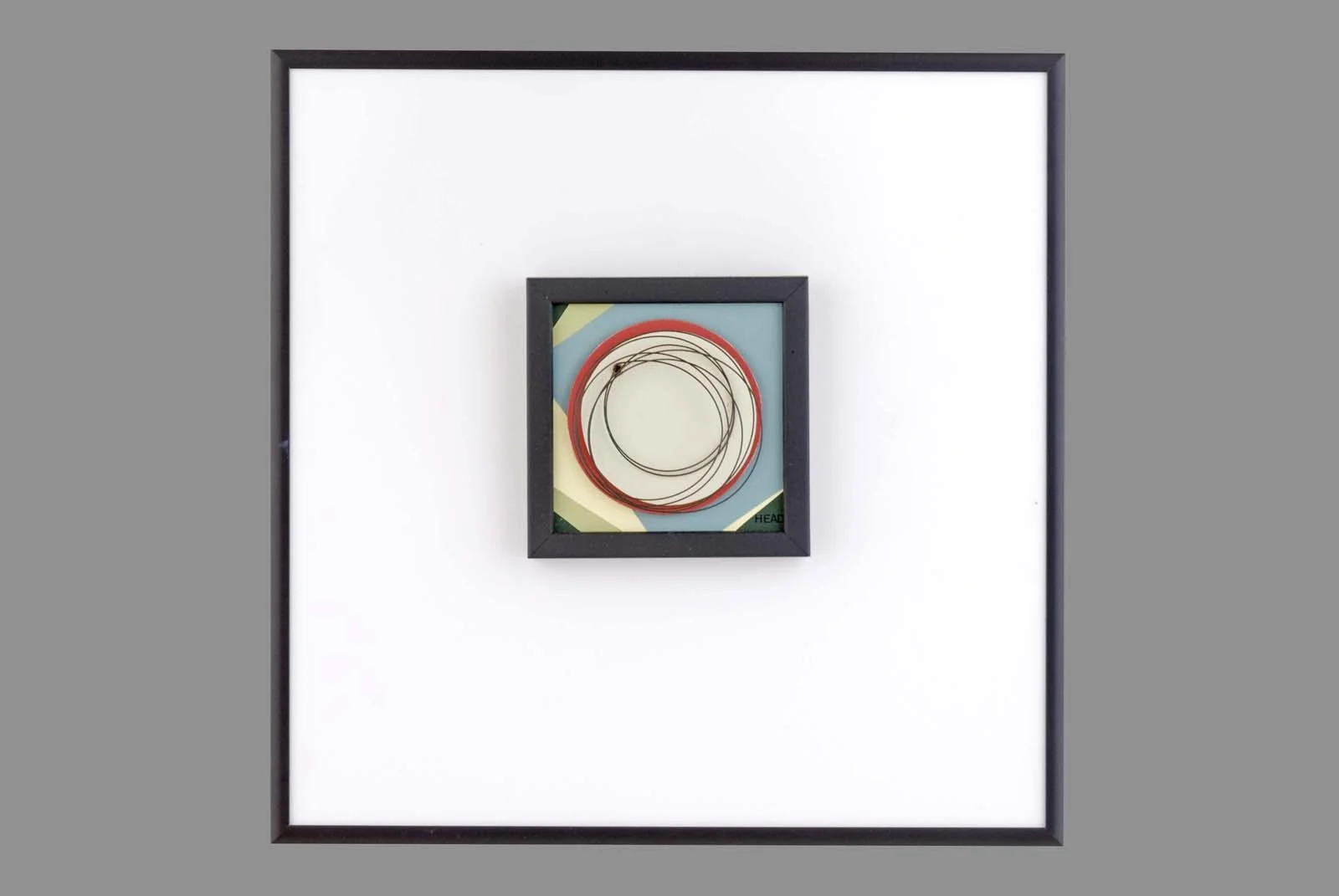 Study 5, 12"x 12", wood, wire, paint, sintra PVC, 2005