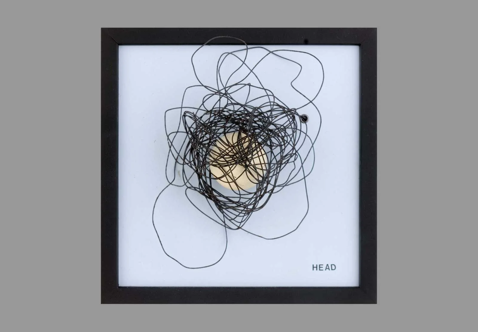 Study 2, 6"x 6", wood, wire, paint, sintra PVC, 2005