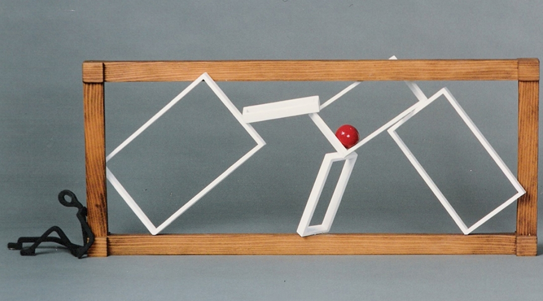 Untitled, 10"x 18"x 2", plastic, wood, cast plastic, 1995