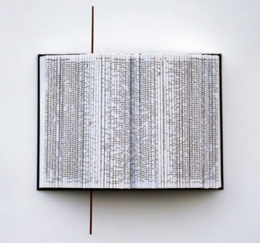 Wound Up, 12"x 8.5"x 2", book, 2012 (SOLD)