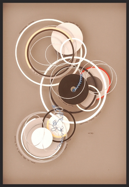 Impenetrable Remedy, 19"x 13.5"x 3", layered plexiglas, wire, colored paper, paint, 2008