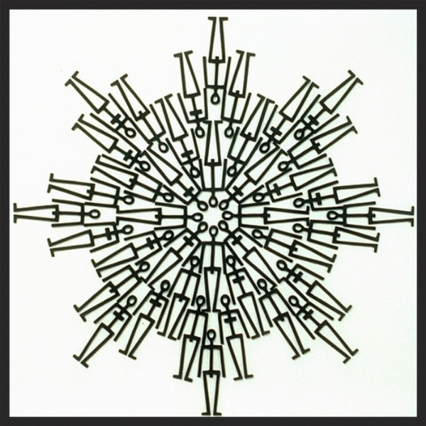 Untitled, 36"x 36", cast plastic, 1995 (SOLD)