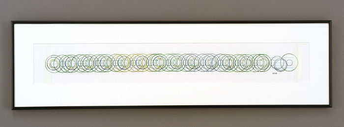 Color Chord Change 2, 8"x 30", paper, colored pencils, 2009 (SOLD)