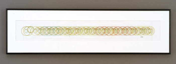 Color Chord Change 3, 8"x 30", paper, colored pencils, 2009 (SOLD)