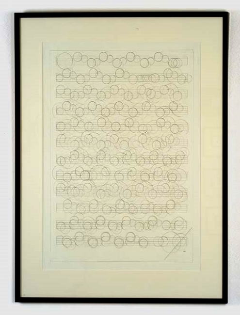 Study in Rhythm 3, 53"x 41", paper. pencil, 2010