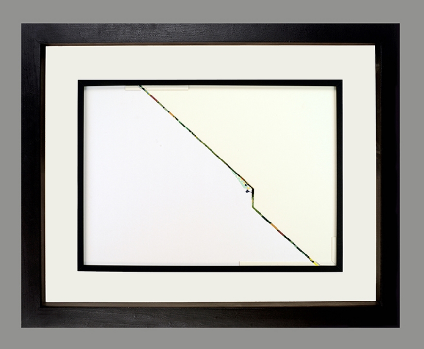 Be Just so Clear, paper, LED lights, 34.5”x 42.5”x 3”, 2015 