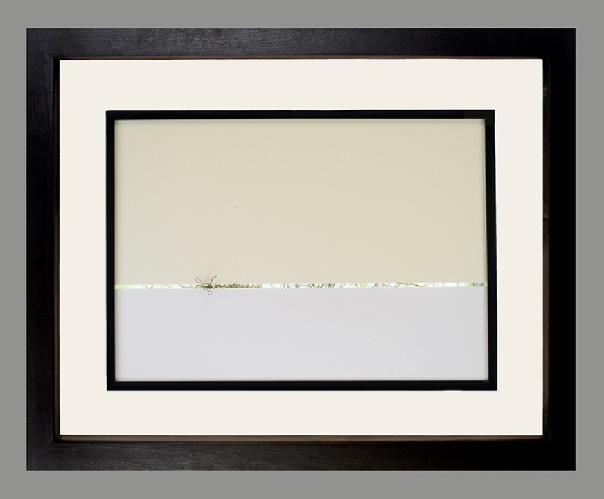 Evidence of Life, 34.5”x 42.5”x 3”, paper, LED lights, wire, 2015