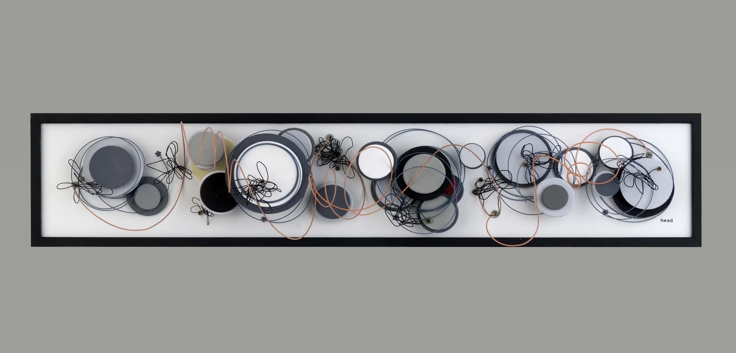 Untitled, 6"x 18"x 5", plexiglas, wire, wood, paint, 2011 (SOLD)