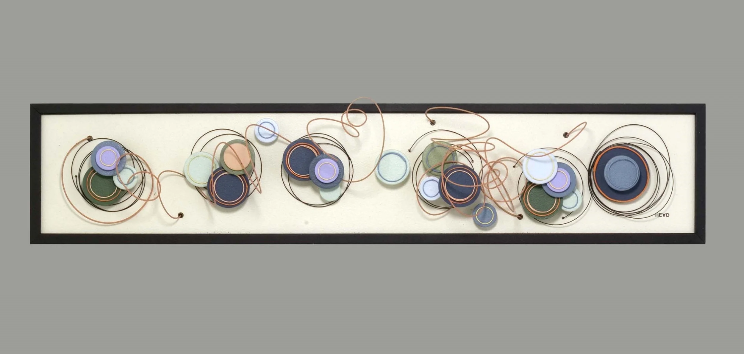 Prelude in C# Minor, 6"x 18"x 5", plexiglas, wire, wood, paint, 2011 (SOLD)