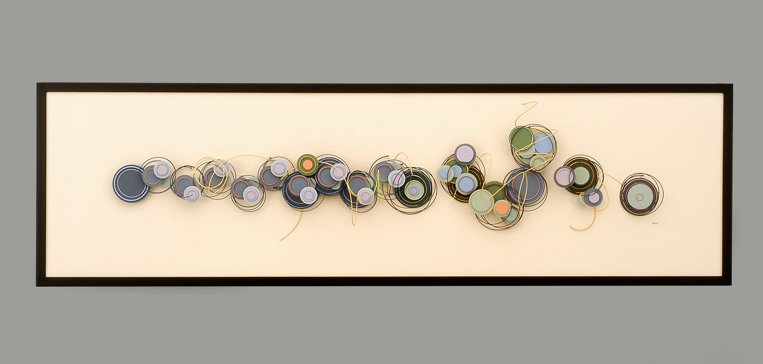 A Few Measures, 20"x 64"x 20", plexiglas, wire, wood, paint, 2009 (SOLD)