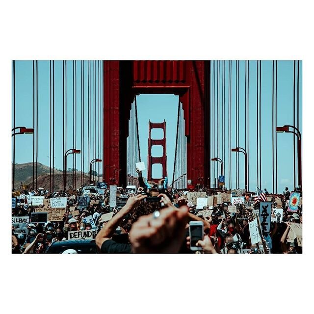 Marching across the Golden Gate Bridge
.
Upcoming memorial for George Floyd outside SF City Hall Tuesday June 9th from 11am to 1pm
.
#georgefloyd #justiceforgeorgefloyd
#blacklivesmatter #blm