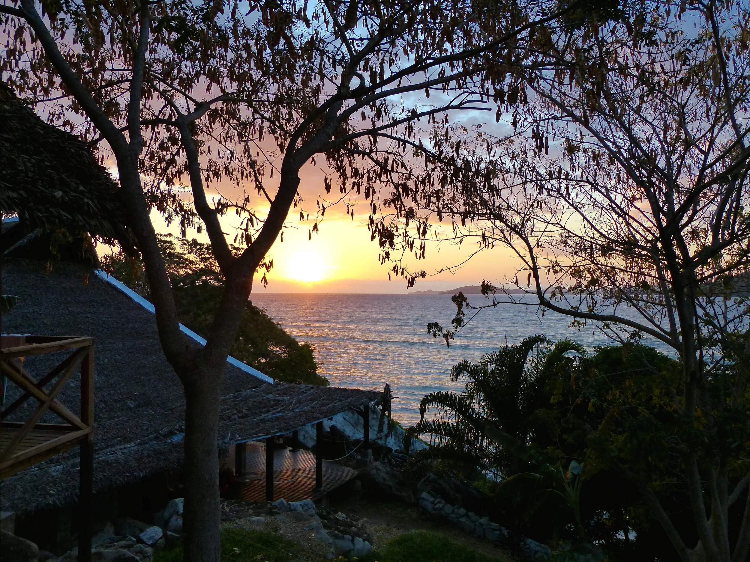 Sunset view from my hut