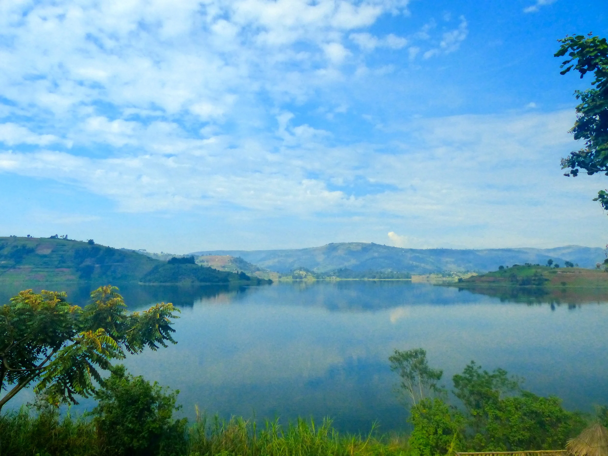 Lake Bunyonyi - view from my geohut