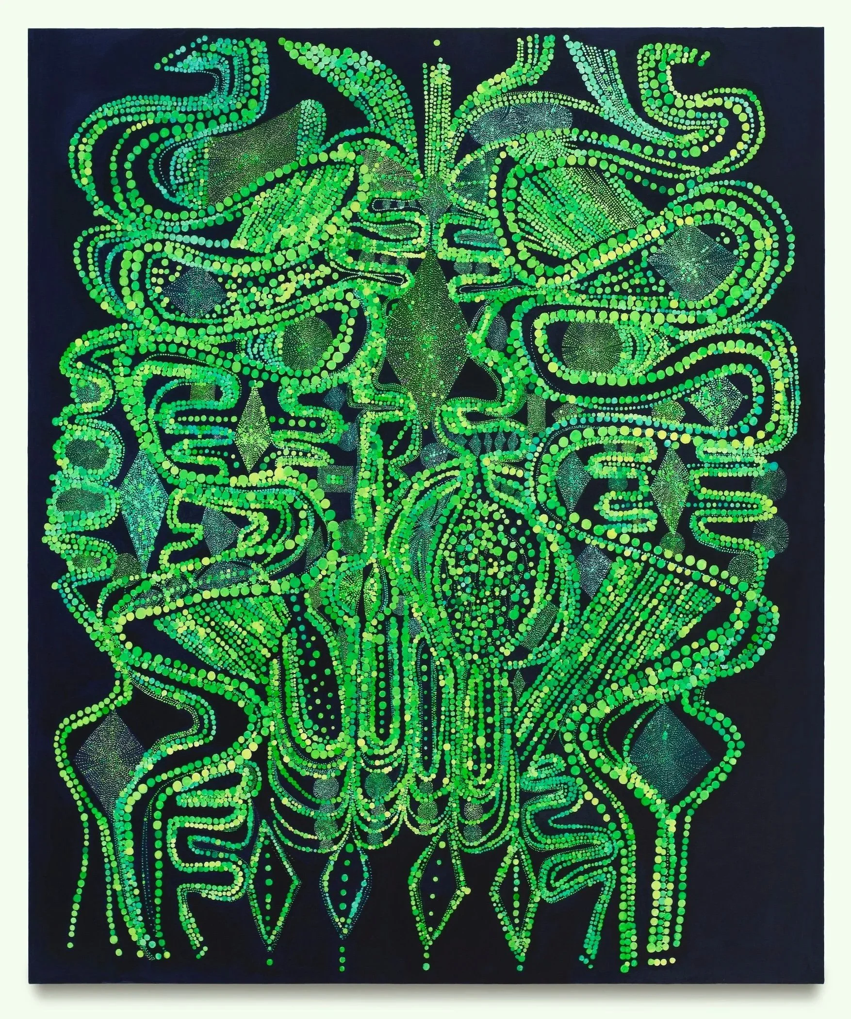 Crest, oil on canvas, 60" x 50", 2025