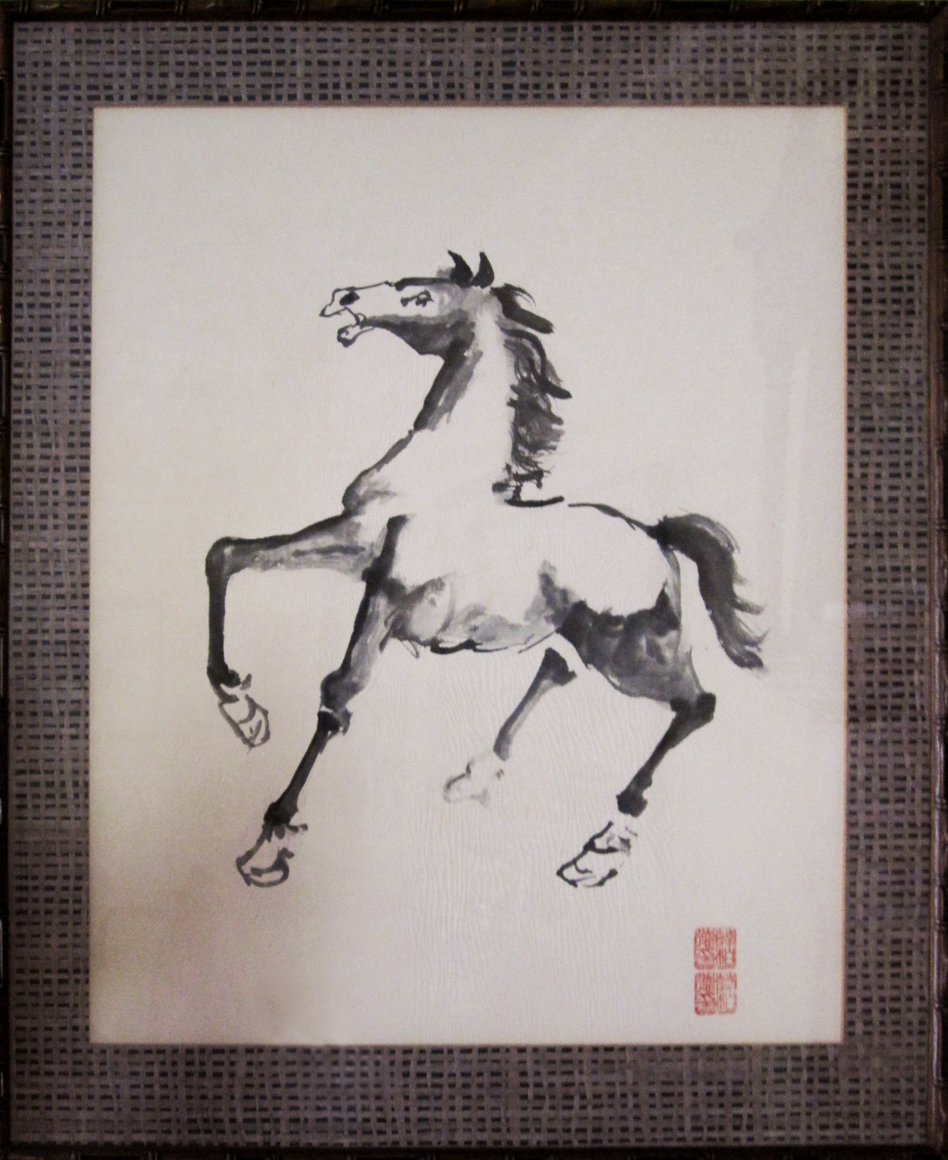 Startled 22" x 28", Chinese ink Private collection
