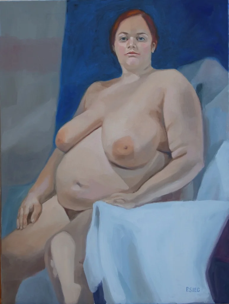 After The Sauna 18" x 24" For sale, contact the artist