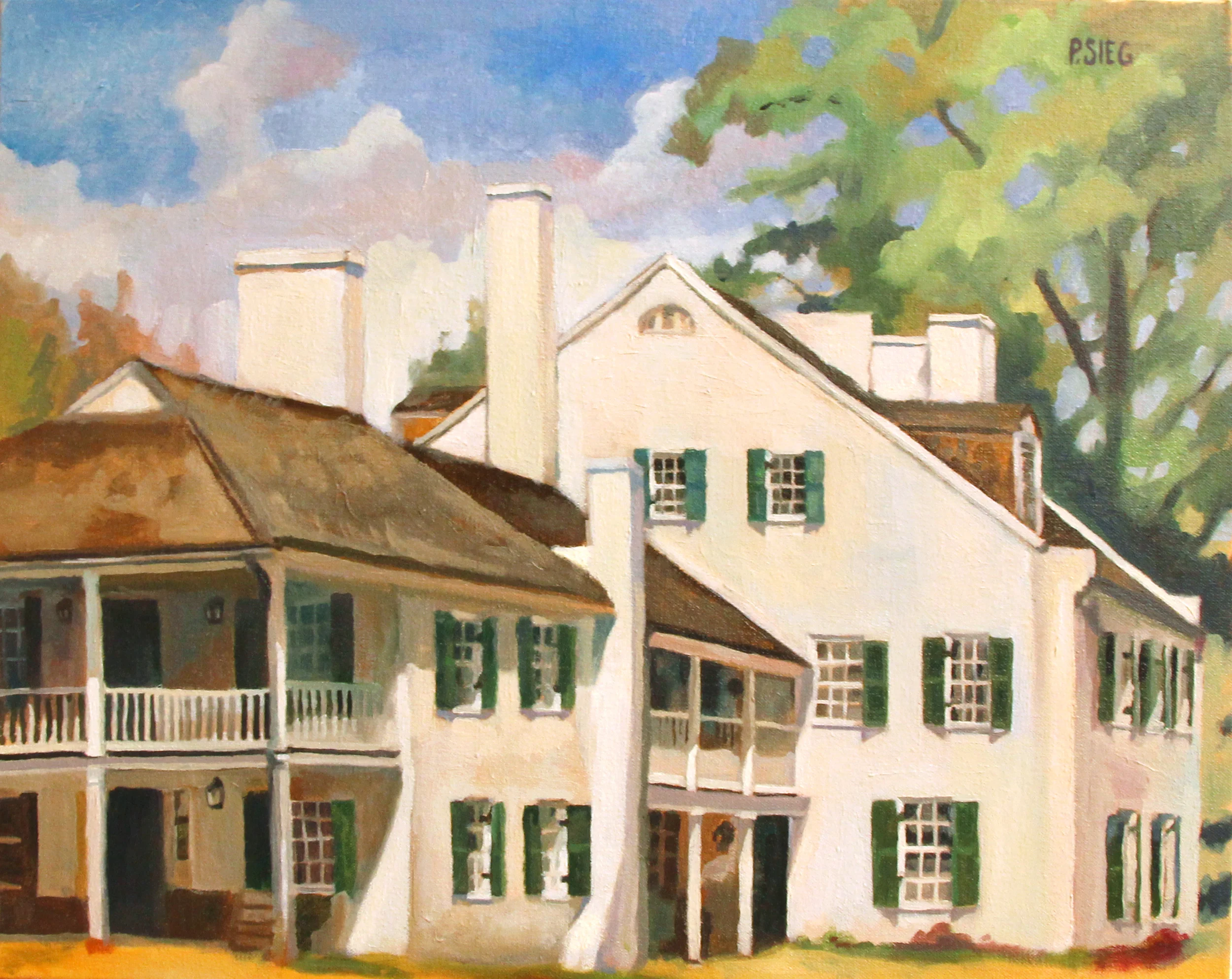 Back Side, Great Falls Tavern 16" x 20", oil on canvas For sales, contact the artist