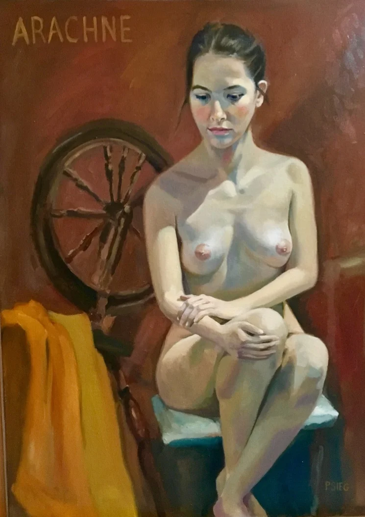 Arachne 18" x 24", oil on canvas For sale, contact the artist
