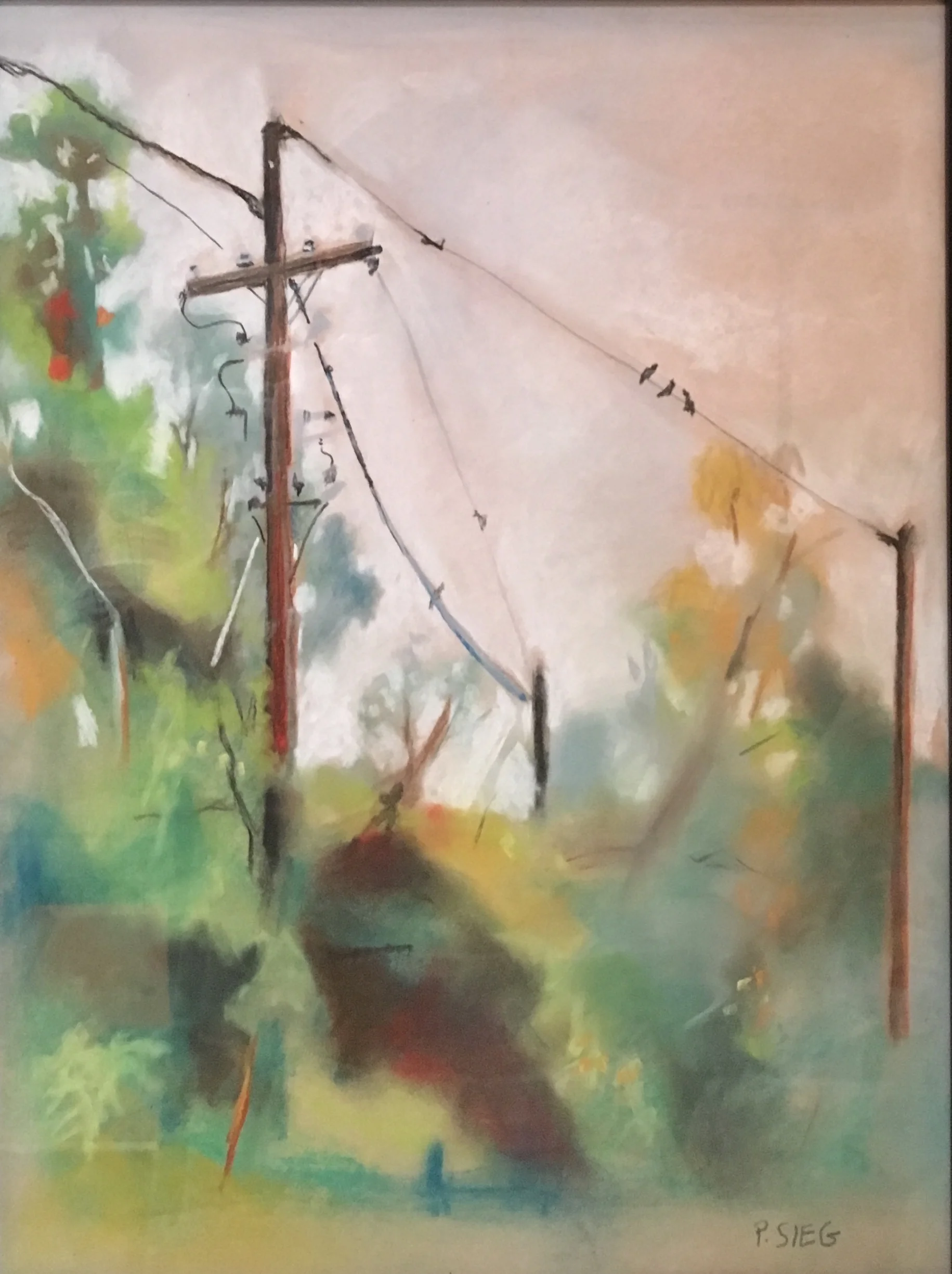 High Wire 10" x 14", pastel on paper Private collection