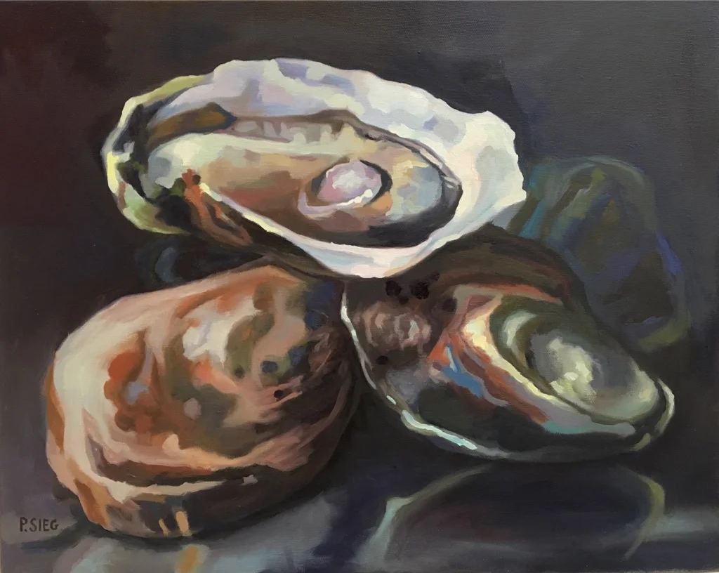 East Coast Oysters 16" x 20", oil on canvas Private collection