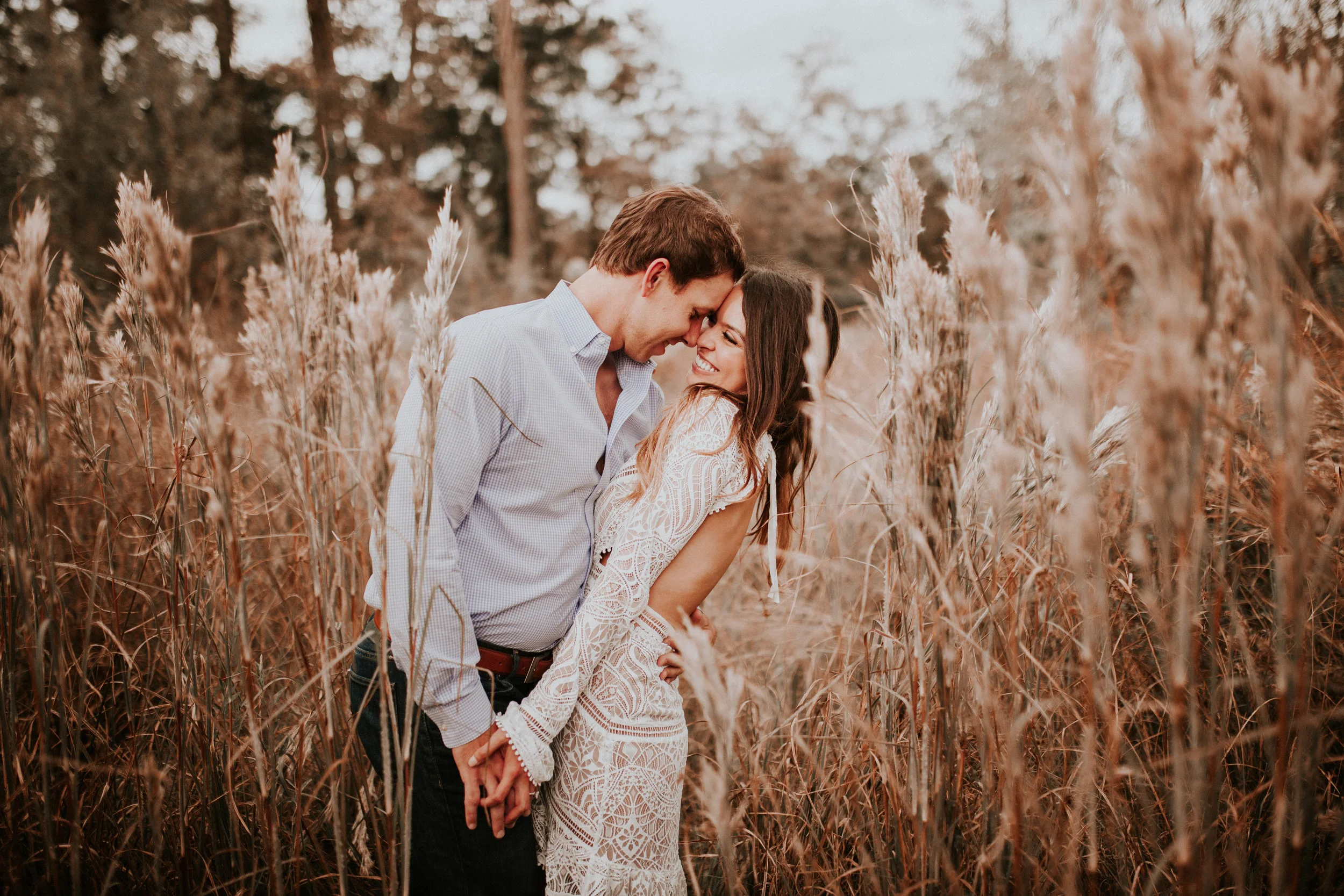 Fall in Downtown Houston | Engagement Portraits