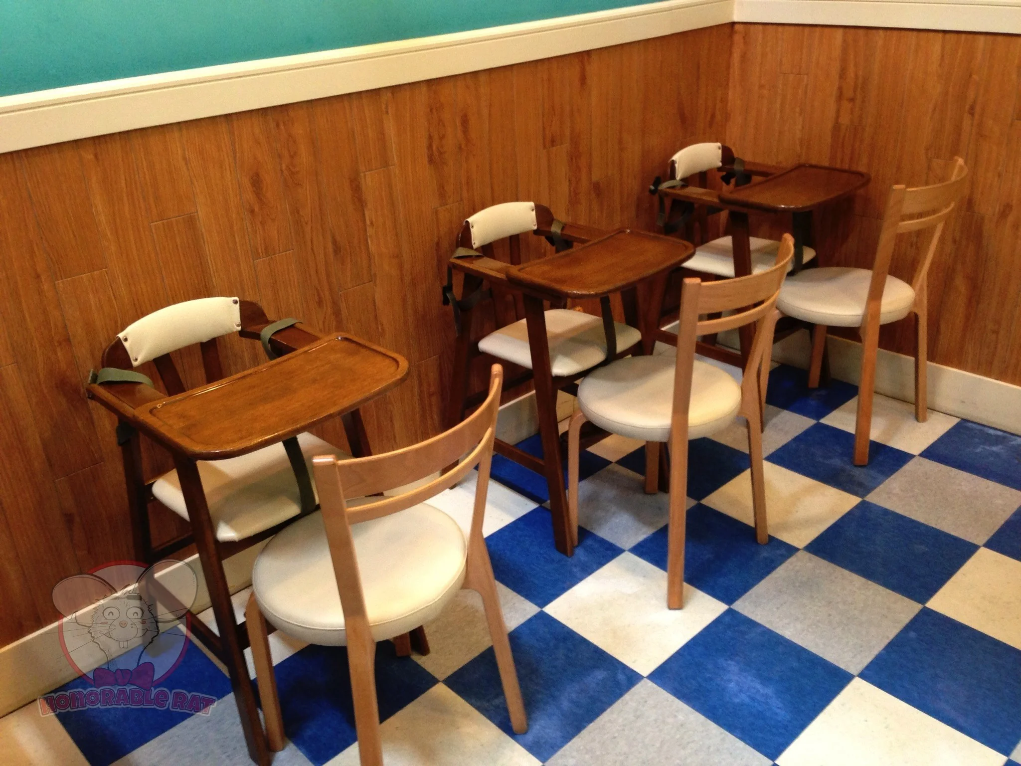 Child feeding seats.