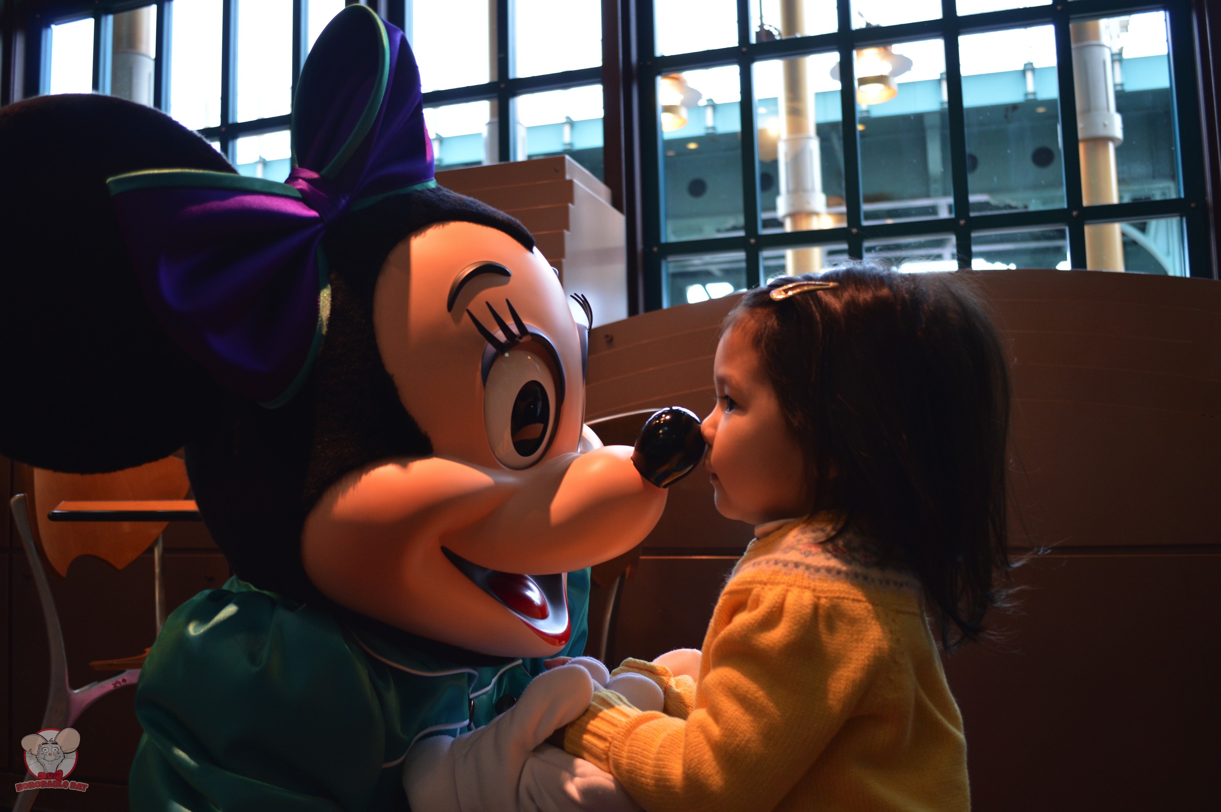 Mahina with Minnie Mouse