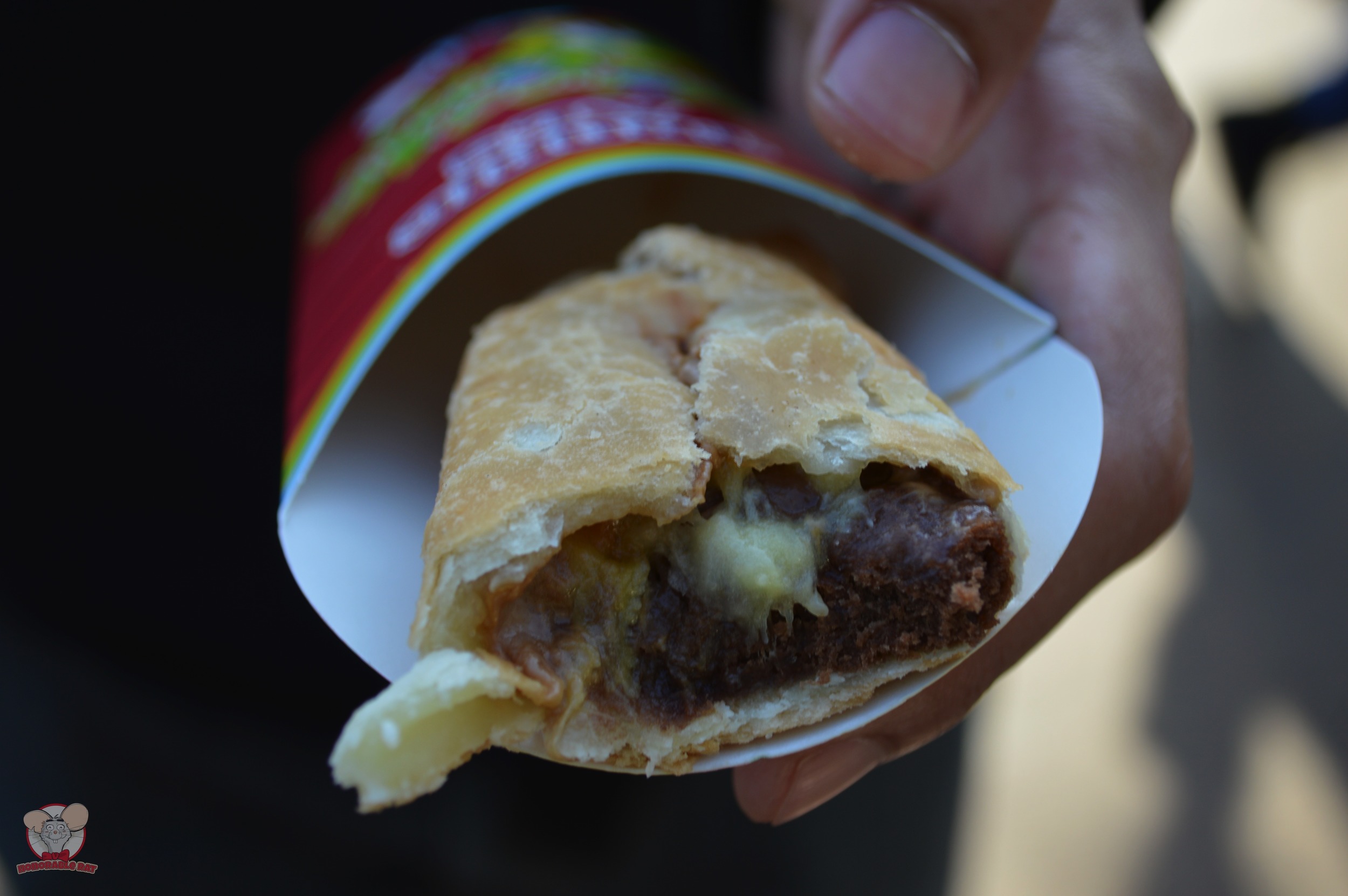 Inside the Sweet Fried Burrito (Caramel & Banana)