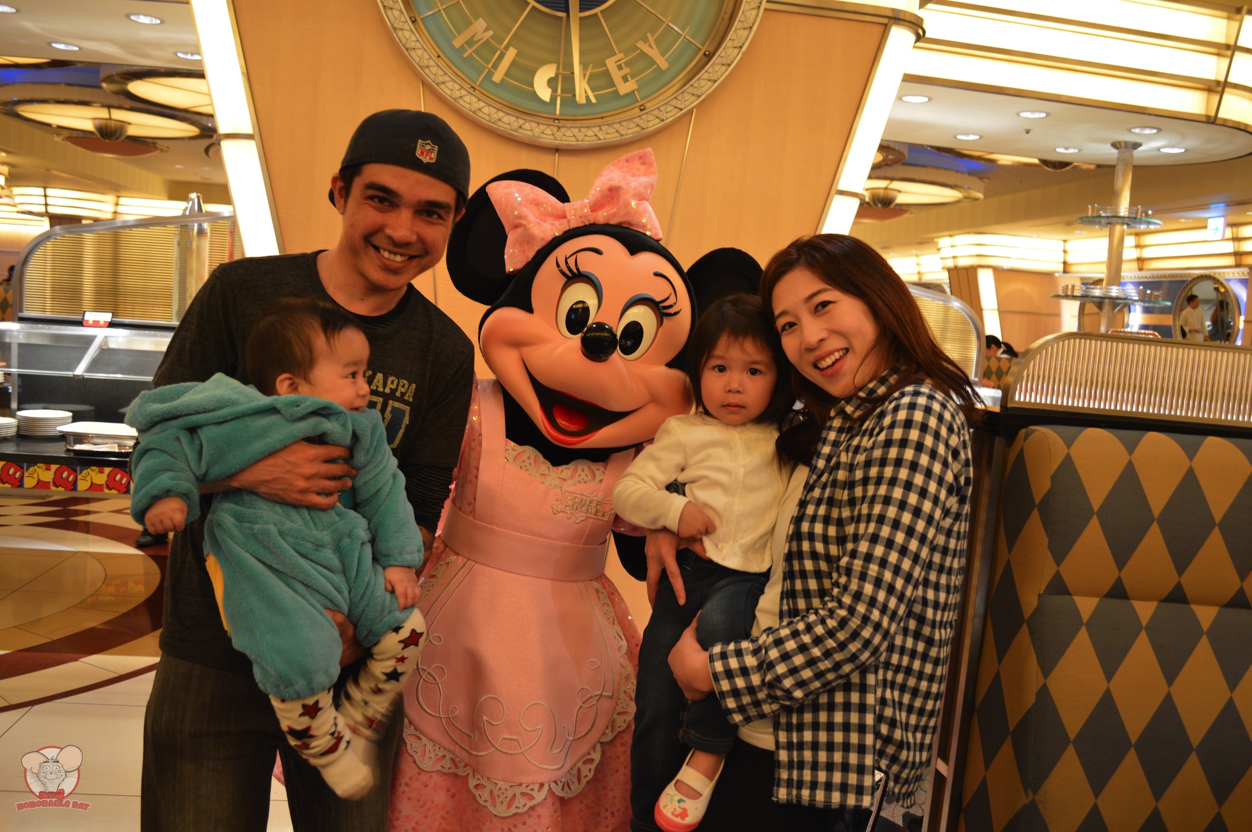 The Kaneko Shahs with Minnie Mouse