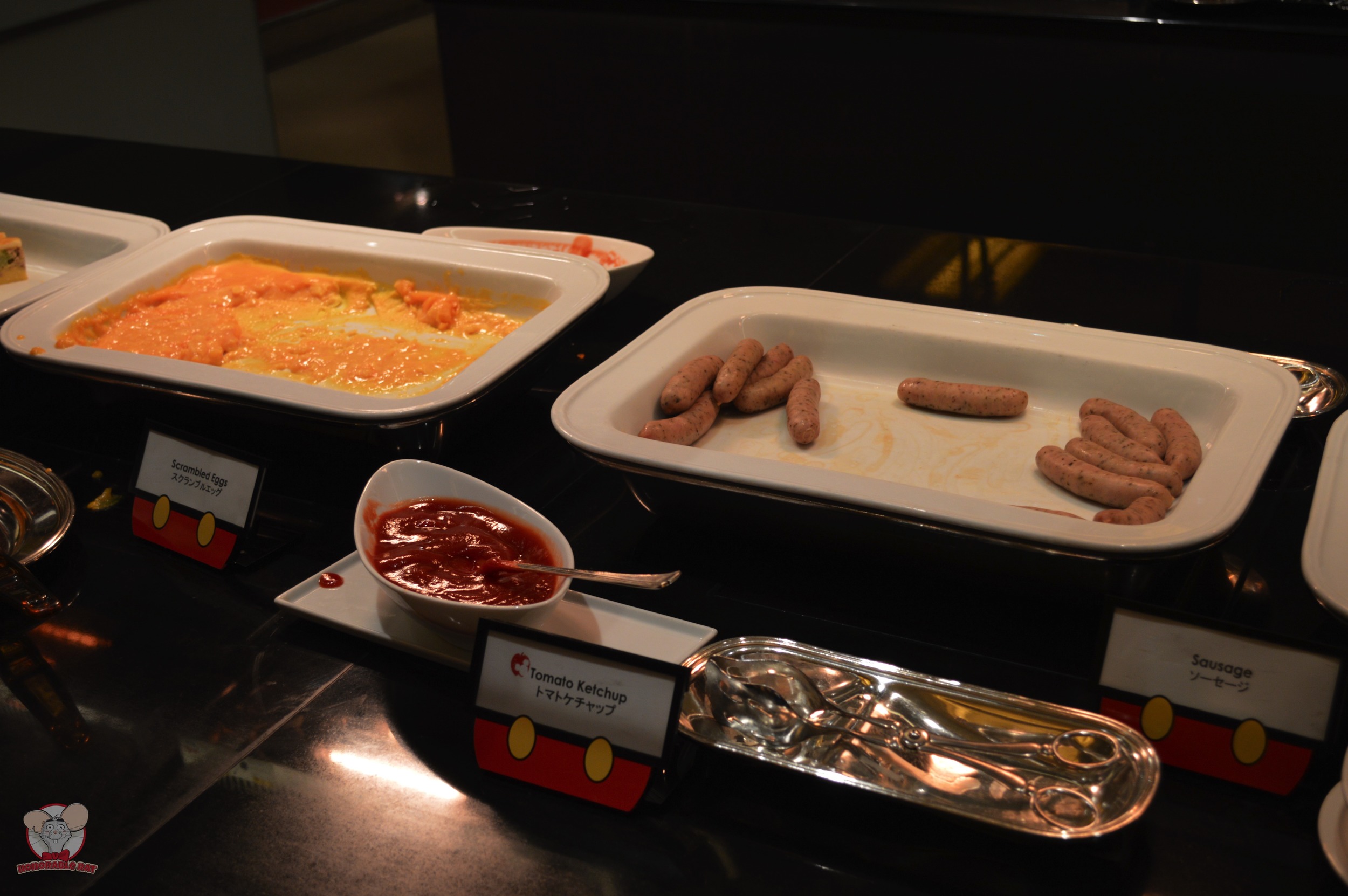 Scrambled Eggs (Left) Sausage (Right)