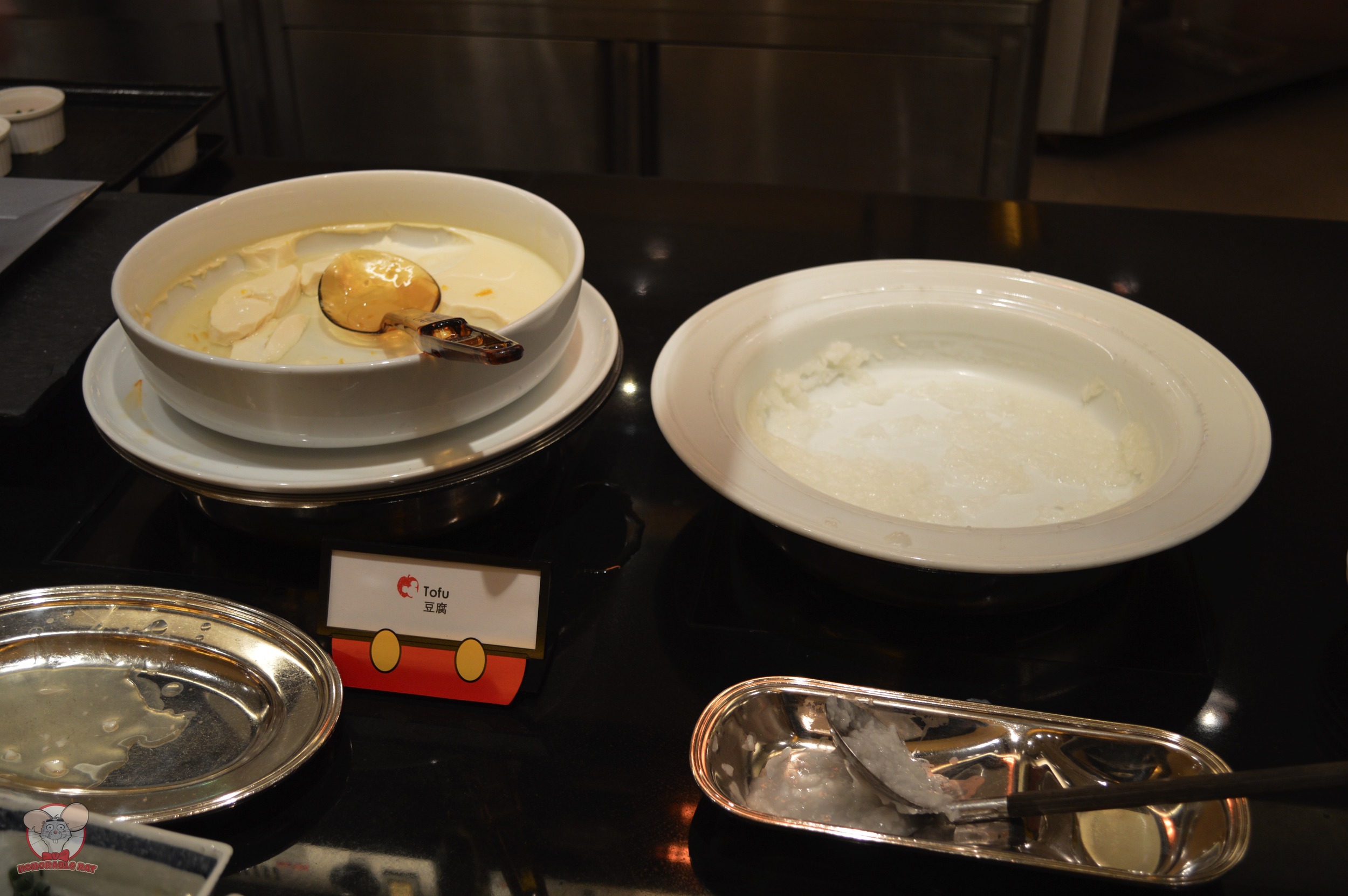 Tofu (Left) Porridge (Right)